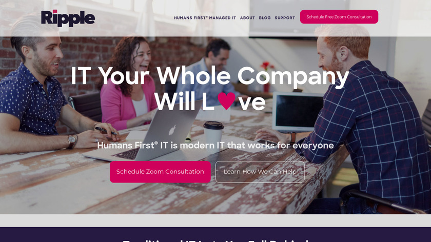 Ripple IT Landing Page
