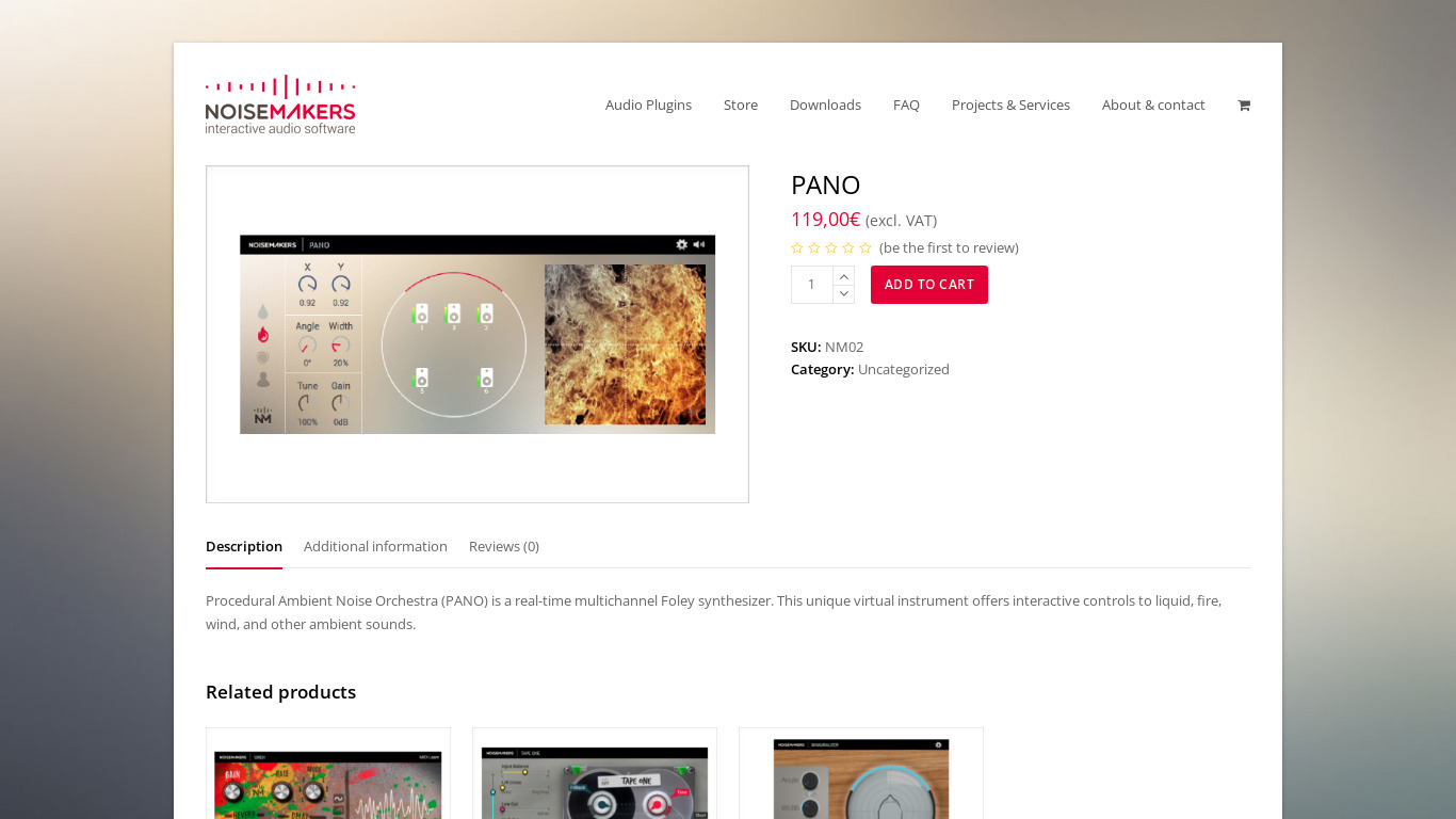 PANO Player Landing page