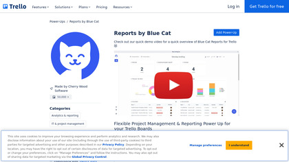 Blue Cat Reports for Trello image