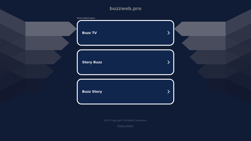 Buzzweb Landing Page
