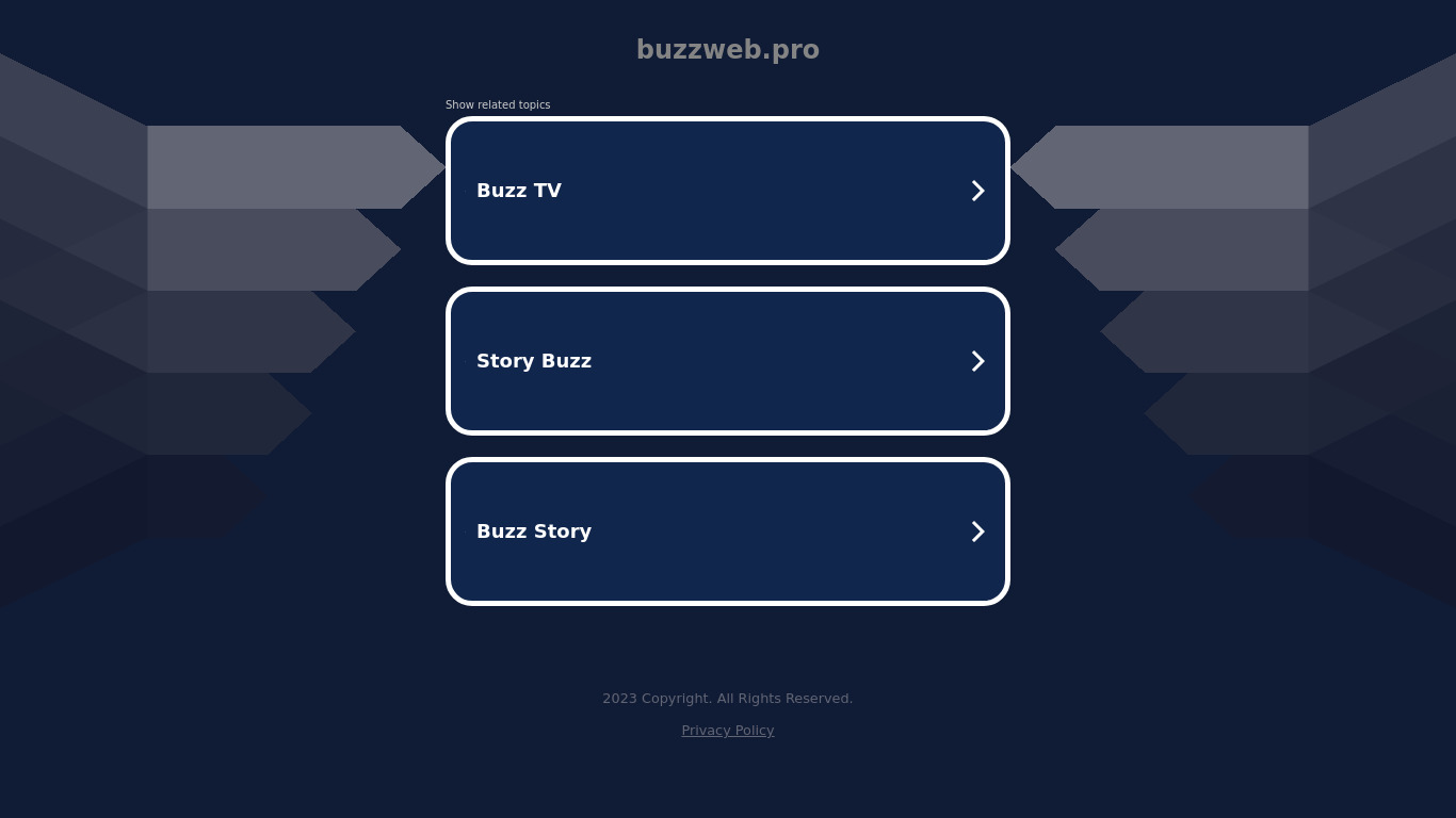 Buzzweb Landing page