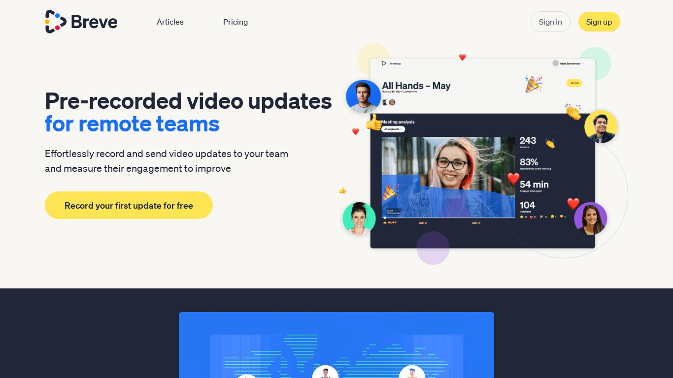 All Hands Landing page