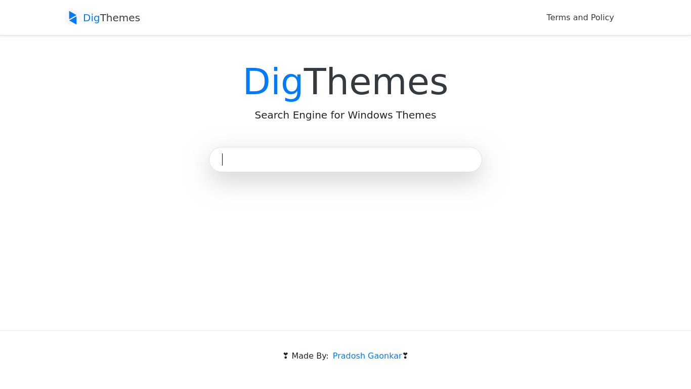 DigThemes Landing page
