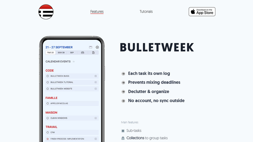 BULLETWEEK.app Landing Page