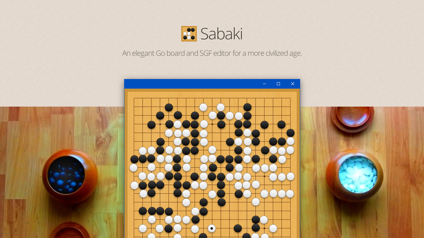 Sabaki Landing page
