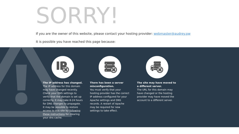 Audrey Landing Page