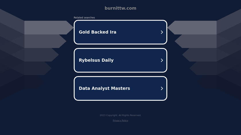 Burnit Landing Page
