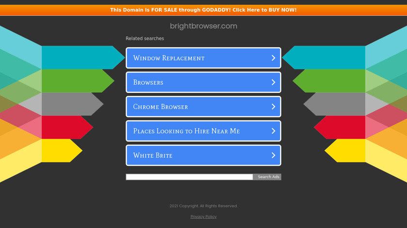 Bright Browser Landing Page
