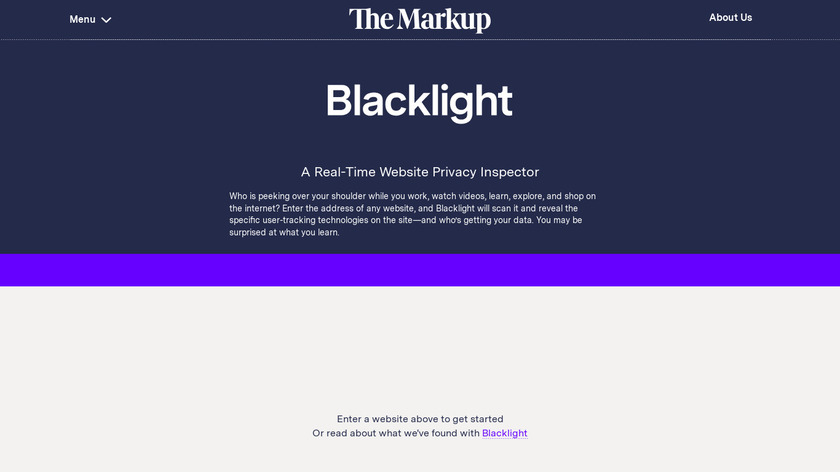 Blacklight by The Markup Landing Page