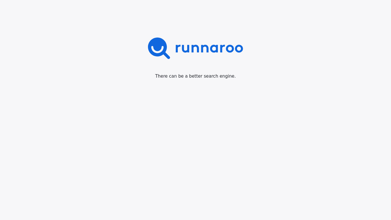 Runnaroo Landing page