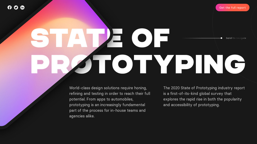 The State of Prototyping Report Landing Page