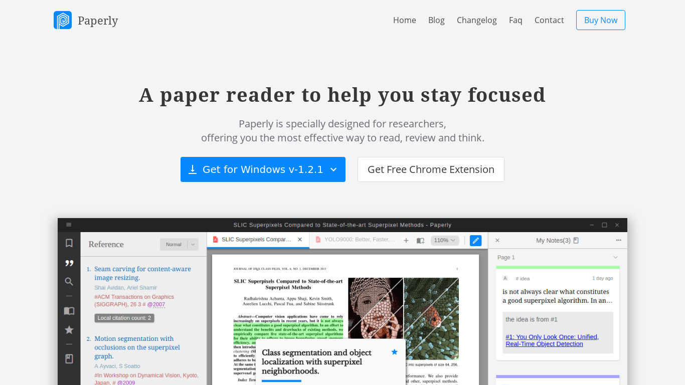 paperly Landing page