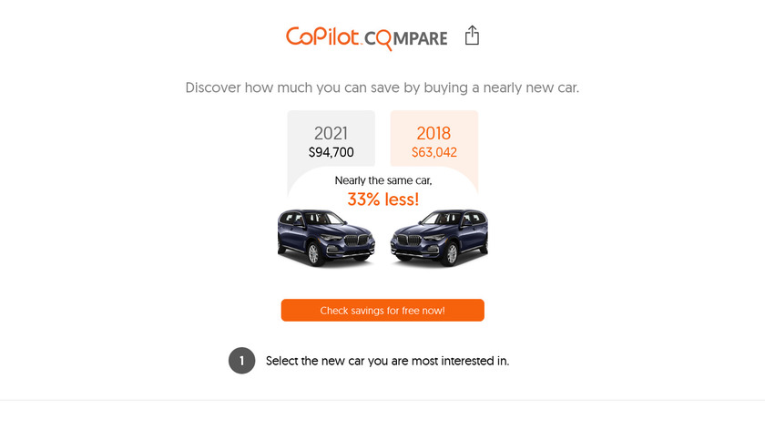 CoPilot Compare Landing Page
