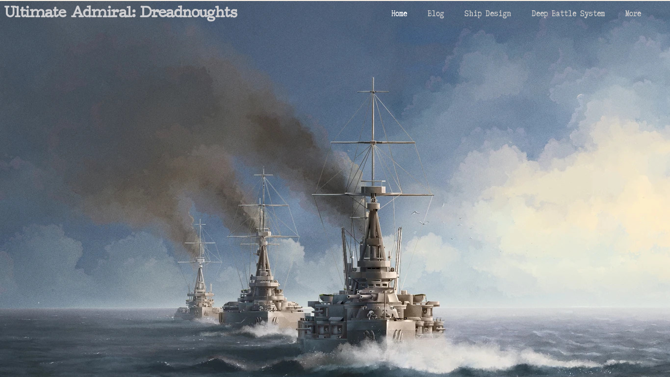 Ultimate Admiral: Dreadnoughts Landing page
