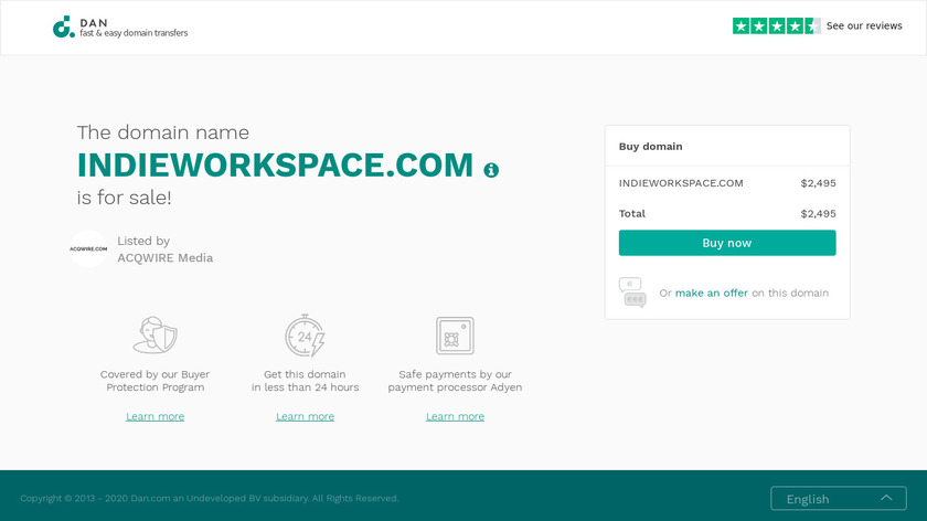 IndieWorkspace Landing Page