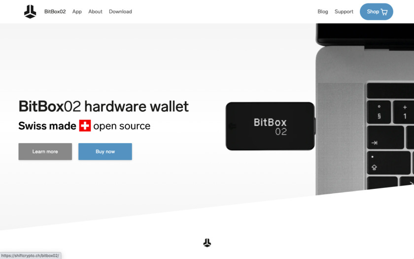 BitBox02 Landing Page