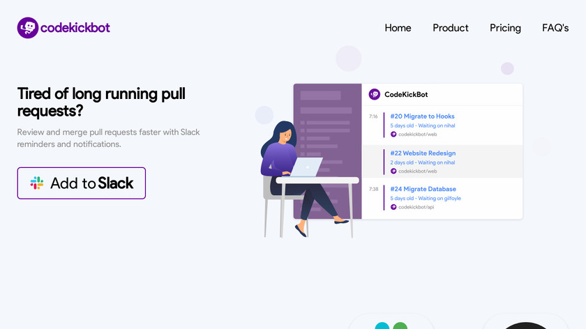 CodeKickBot Landing Page