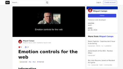 Emotion Controls for the Web image