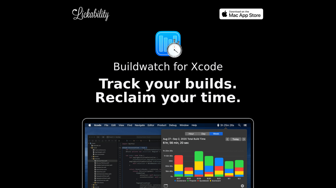 Buildwatch for Xcode Landing page