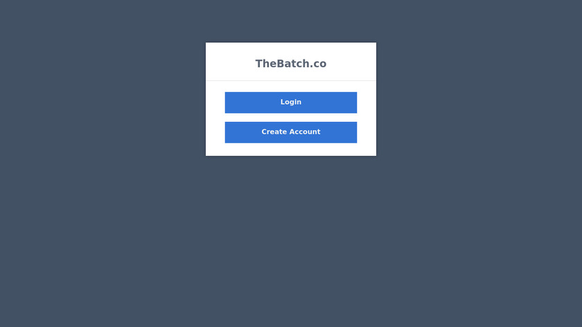 The Batch Landing Page