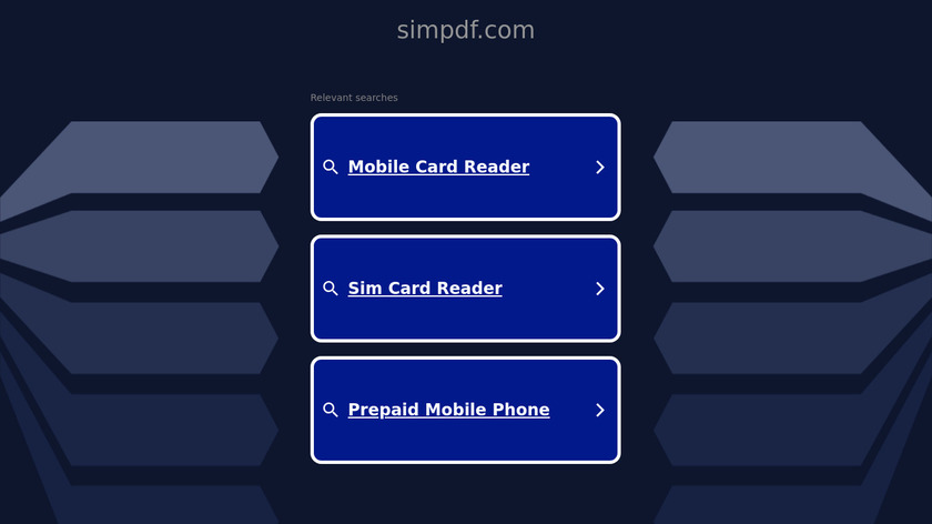 Simpdf Landing Page