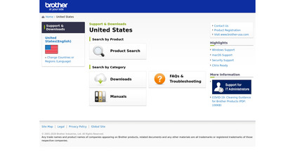 Brother SupportCenter image