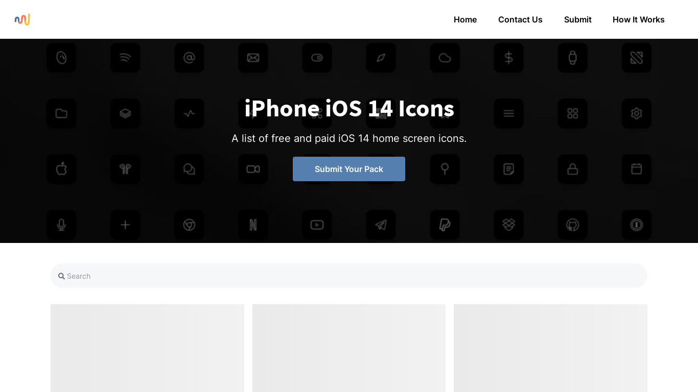 Phoneicons.co.co Landing page