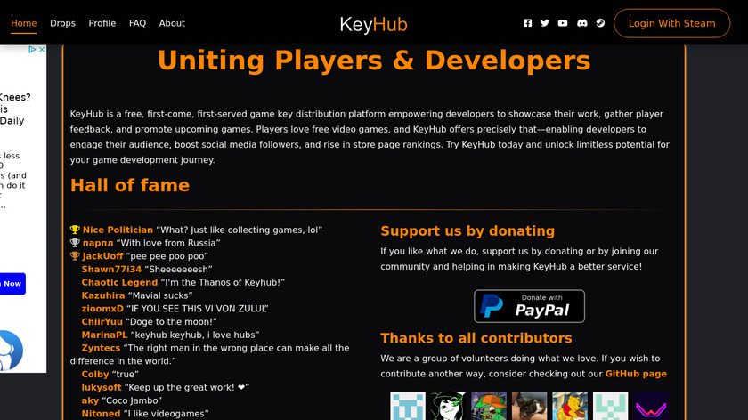 Keyhub Landing Page