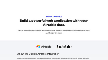 Bubble Airtable Integration screenshot