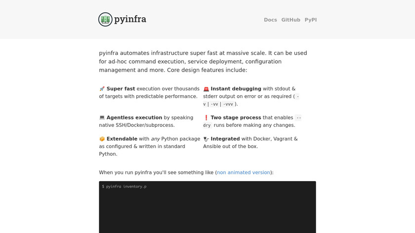 pyinfra Landing Page