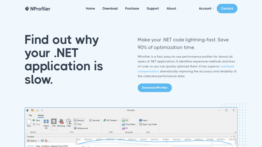 NProfiler Landing Page