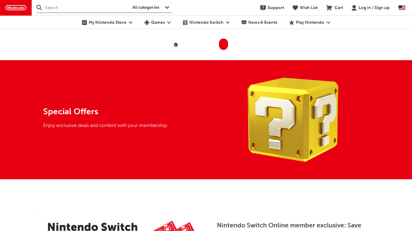 Wireless Nintendo Controllers Landing page