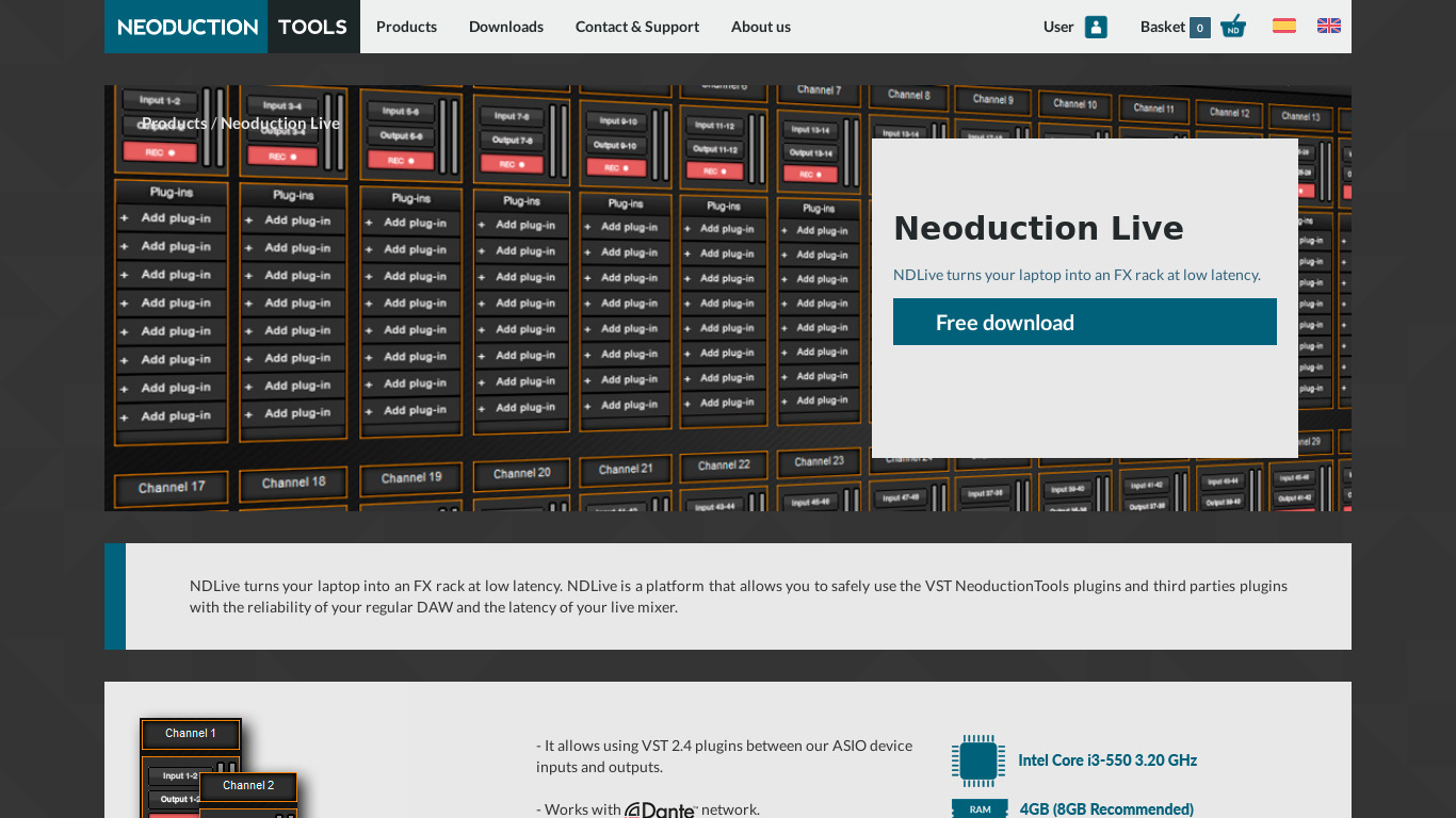 neoductiontools.com Neoduction Live Landing page