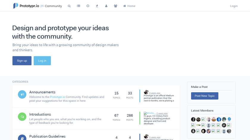 Prototypr Makerspace Landing Page