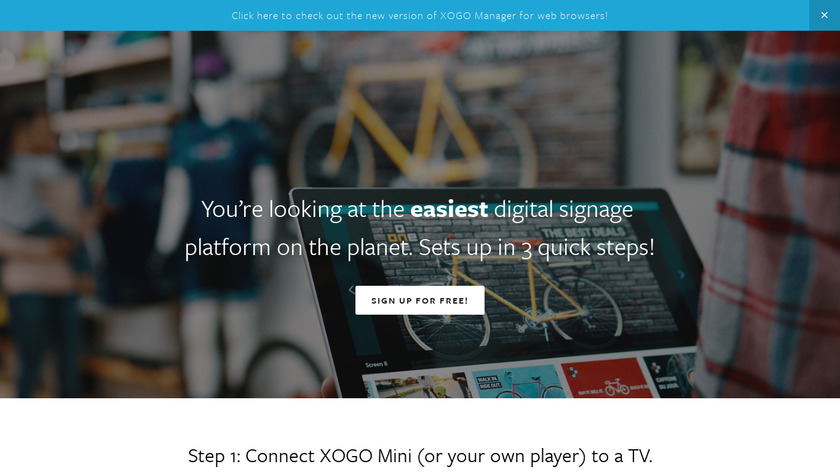 XOGO Decision Signage Landing Page