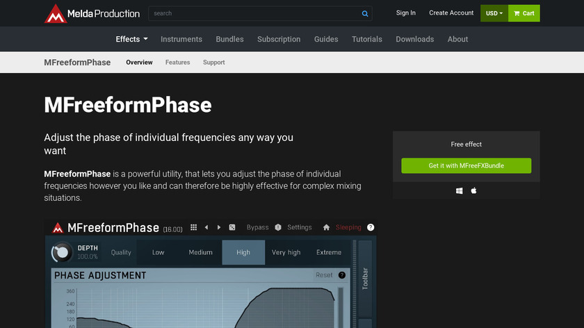 MFreeformPhase by Melda Production Landing Page