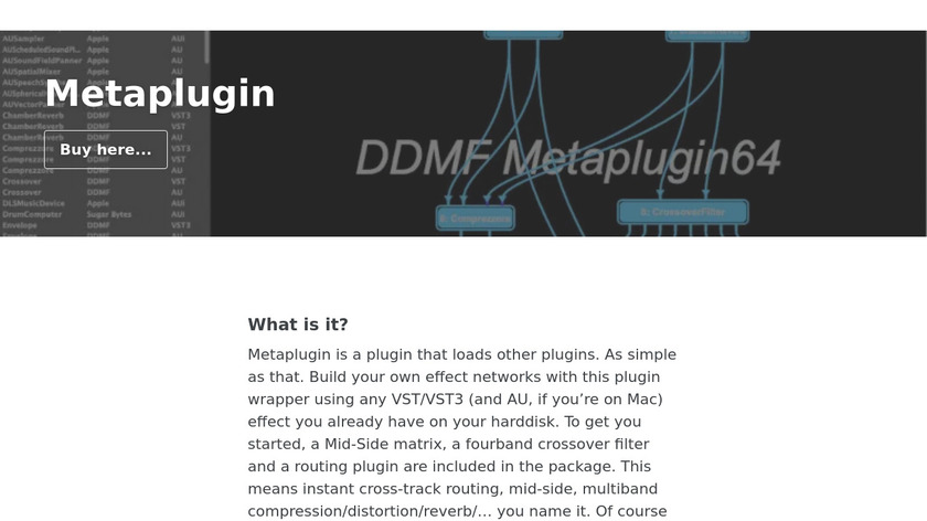 DDMF Metaplugin Landing Page