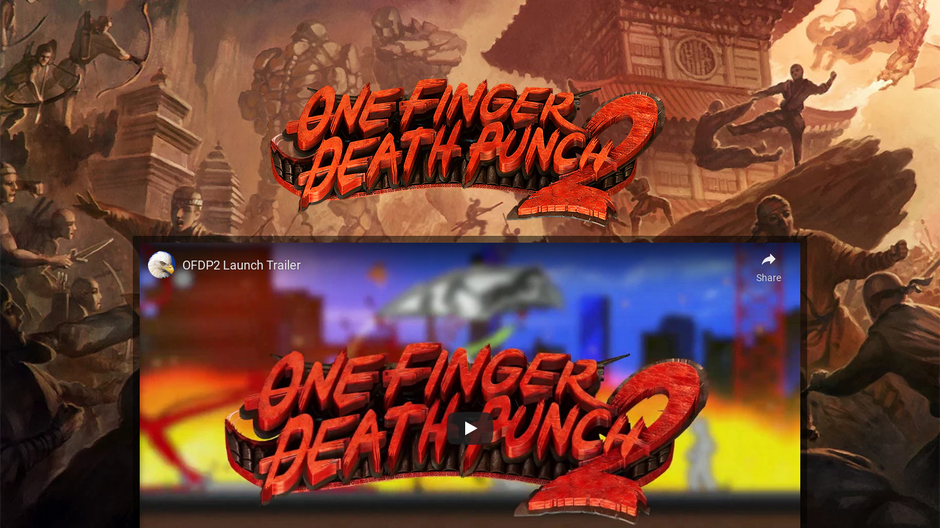 One Finger Death Punch Landing page