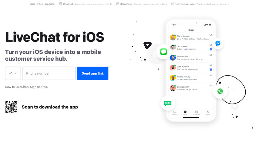LiveChat Lite Landing Page