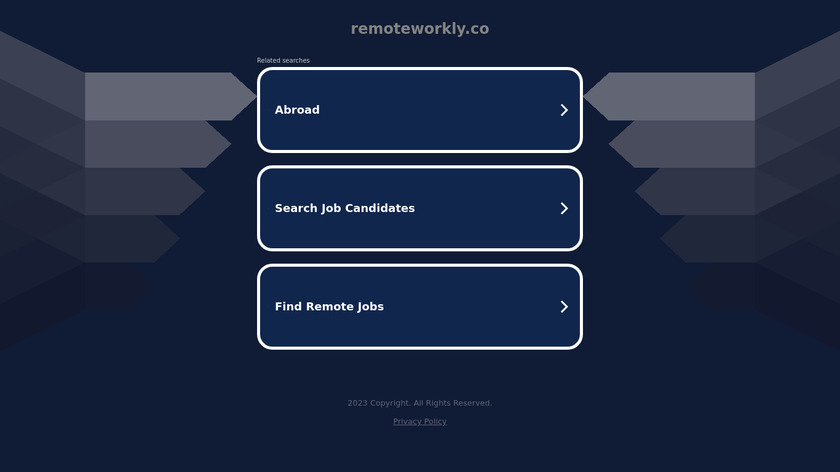 Remote Workly Landing Page