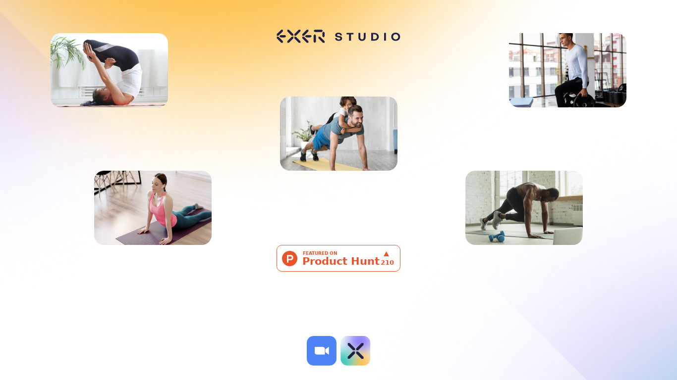 Exer Studio Landing page