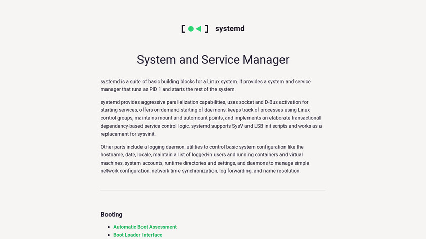 systemd+Linux Landing Page