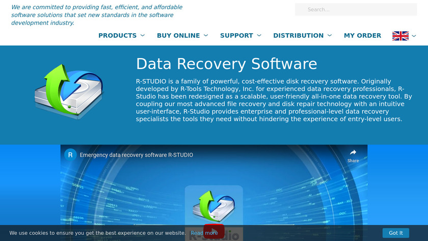 R-Studio Data Recovery Landing Page