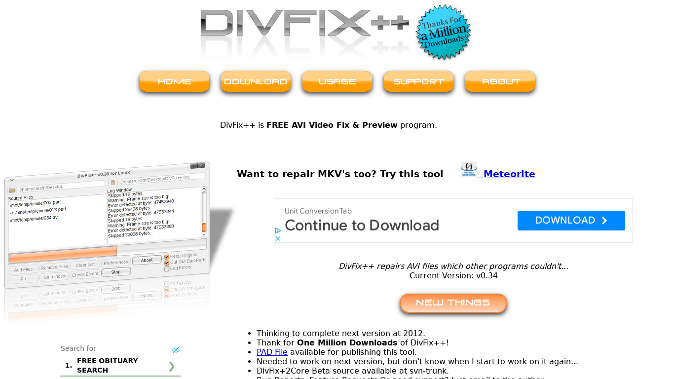 DivFix++ Landing page