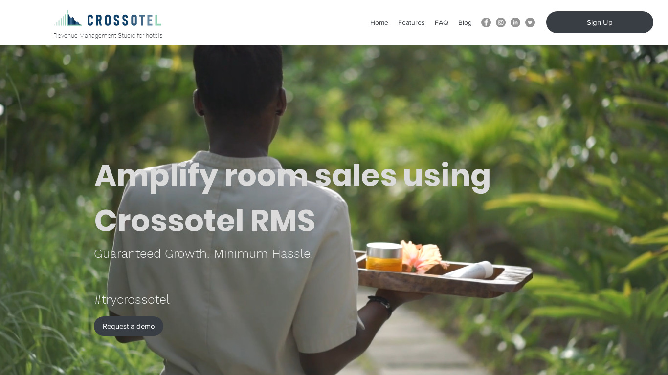 Crossotel Landing page