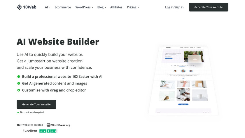 AI Website Builder Landing Page