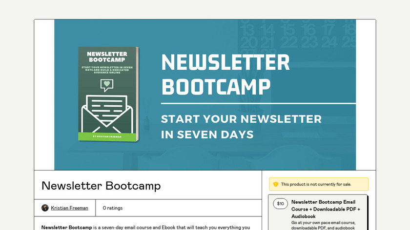 Newsletter Bootcamp Landing Page