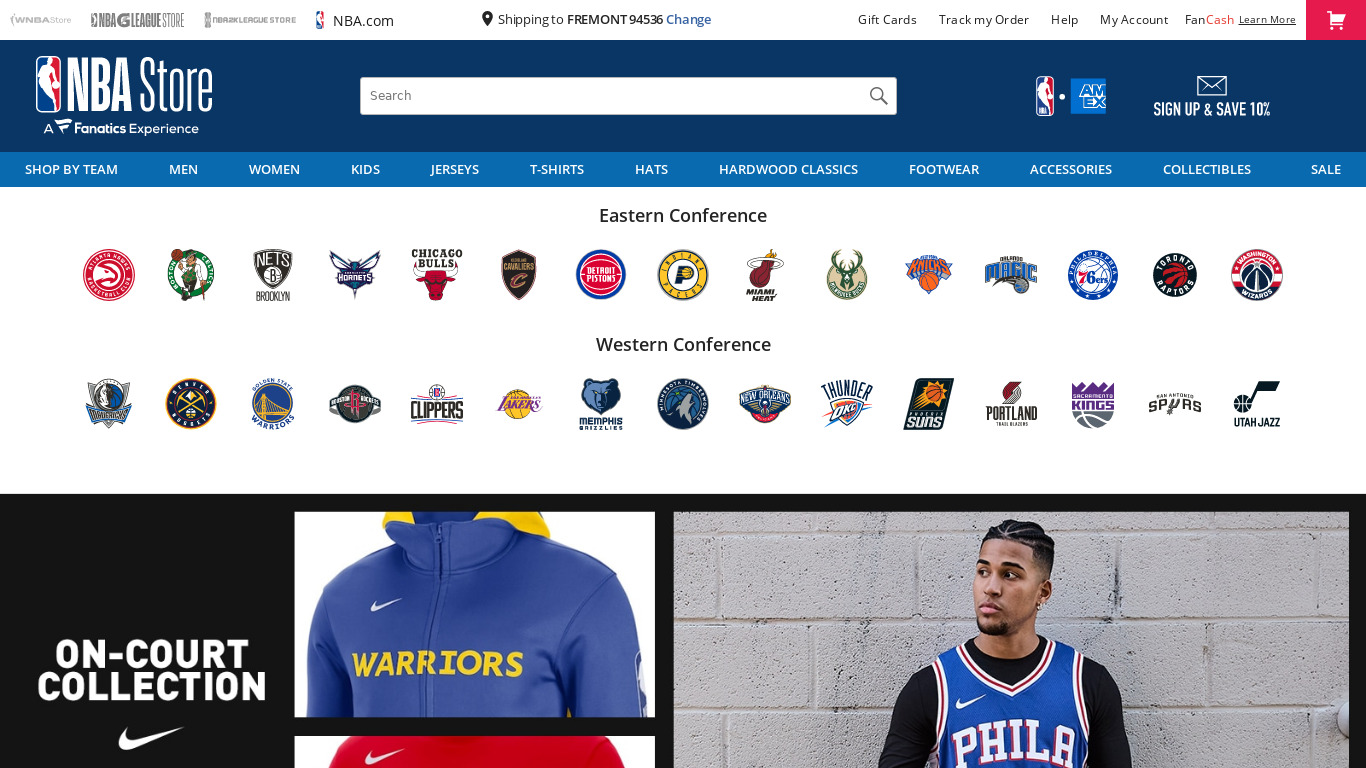 store.nba.com Official NBA Elves Landing page