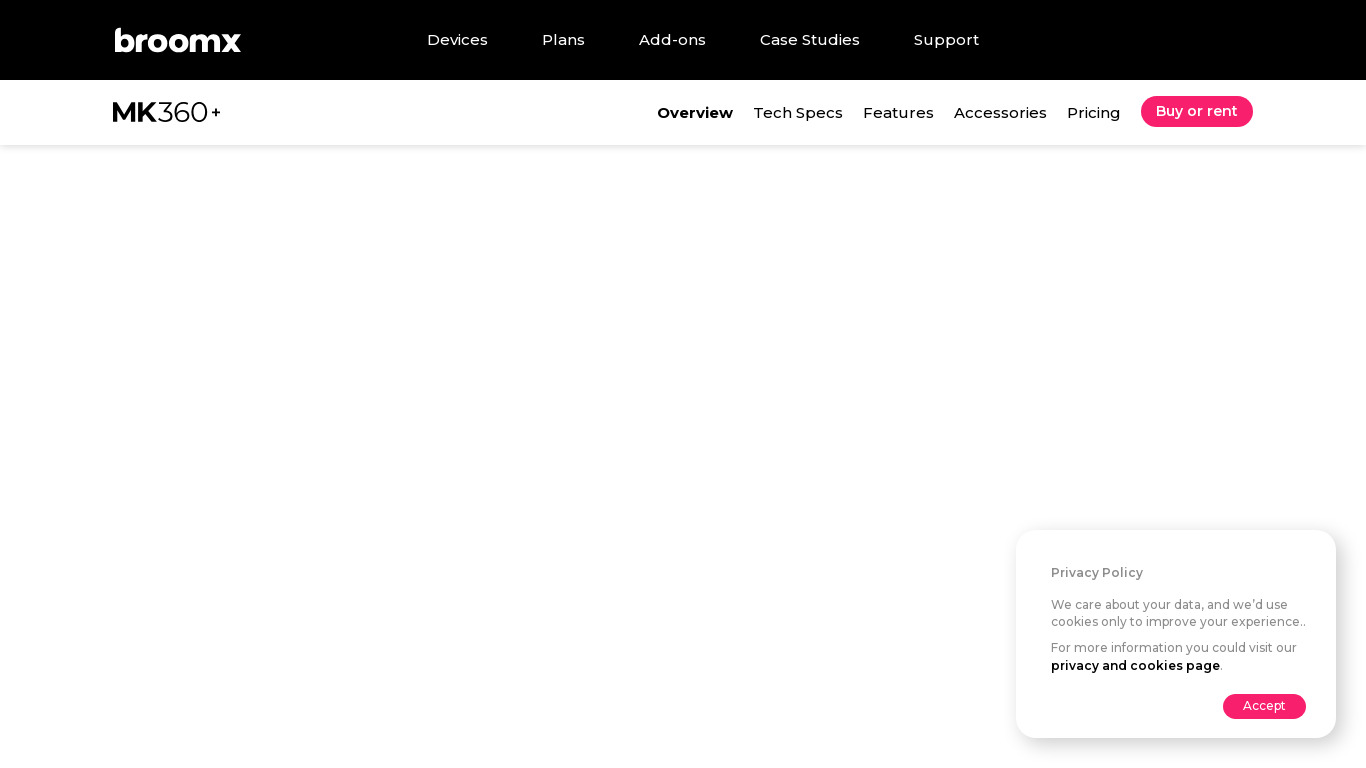 MK PLAYER360 Landing page