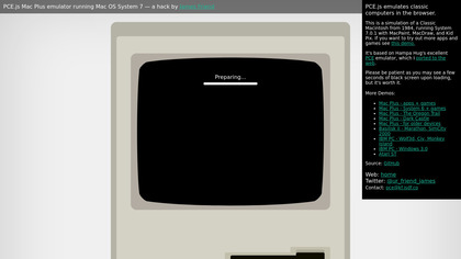 Mac Plus with MacPaint image